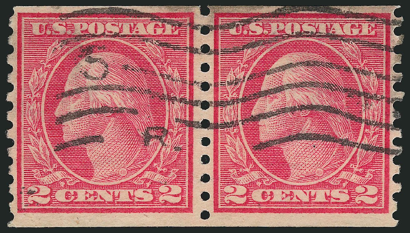 US Stamps Prices Scott Catalogue 491 - 2c 1917 Washington Coil Perf 10 Vertically. Robert Siegel Auction Galleries, Jul 2014, Sale 1077, Lot 296