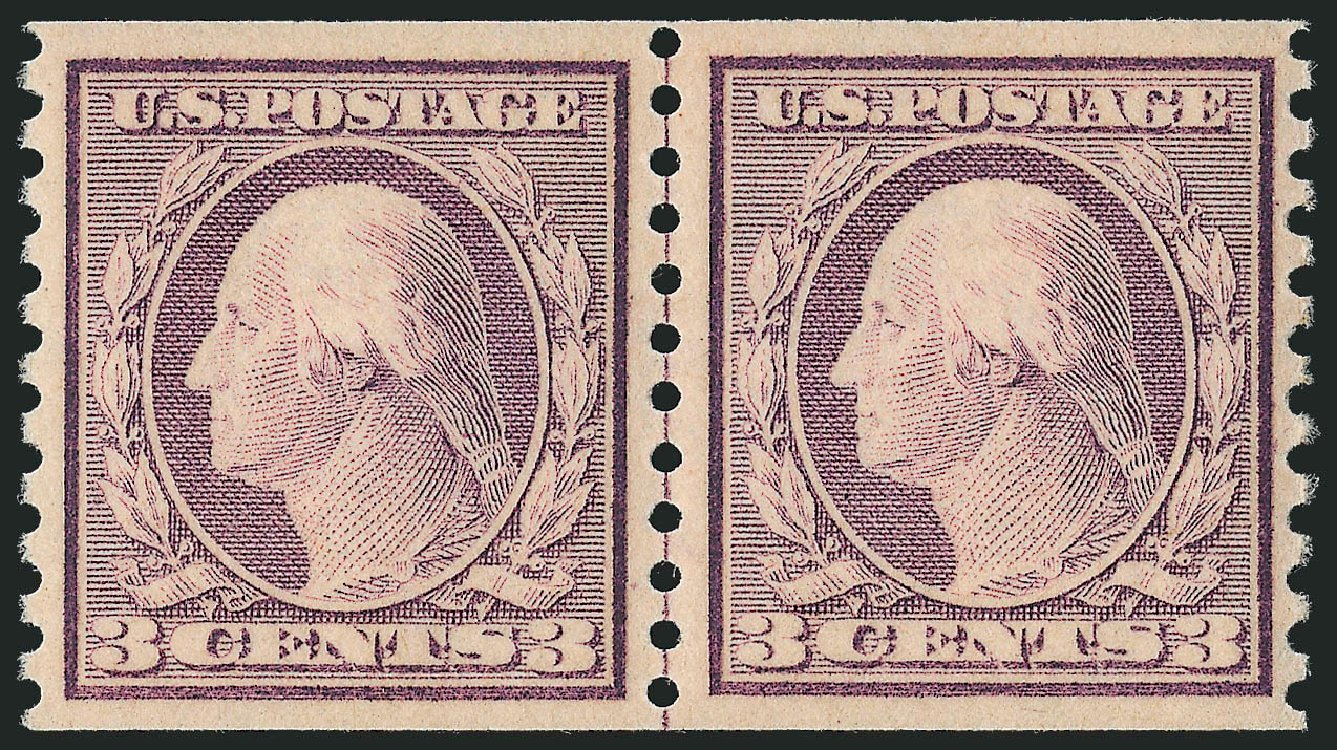 Cost of US Stamp Scott Catalog # 493 - 1917 3c Washington Coil Perf 10 Vertically. Robert Siegel Auction Galleries, Oct 2011, Sale 1014, Lot 1987