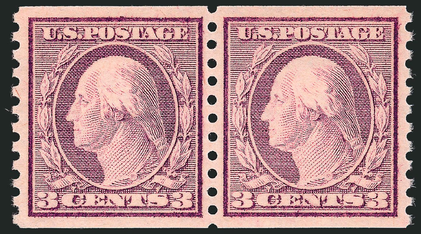 Costs of US Stamp Scott Catalog 493 - 3c 1917 Washington Coil Perf 10 Vertically. Robert Siegel Auction Galleries, Sep 2008, Sale 962, Lot 2767