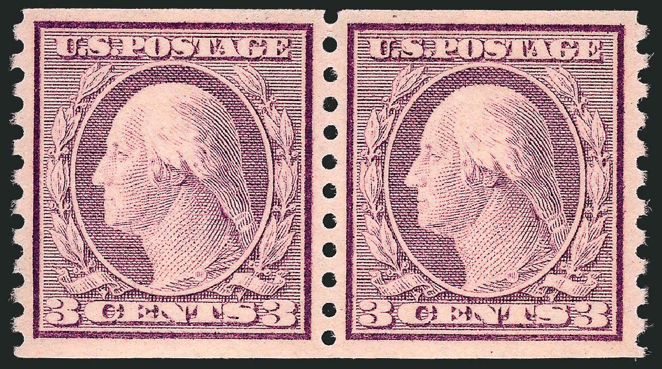 Cost of US Stamps Scott Catalog #493: 1917 3c Washington Coil Perf 10 Vertically. Robert Siegel Auction Galleries, Sep 2008, Sale 962, Lot 2768