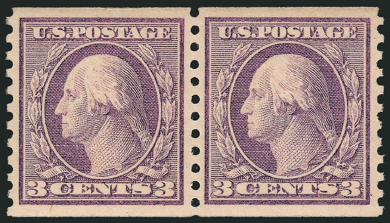 Costs of US Stamps Scott #493 - 3c 1917 Washington Coil Perf 10 Vertically. Robert Siegel Auction Galleries, Sep 2009, Sale 968B, Lot 641