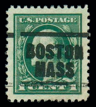 Values of US Stamps Scott Catalog #498: 1c 1917 Washington Perf 11. Matthew Bennett International, Dec 2007, Sale 325, Lot 2157