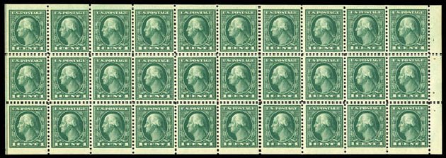 Prices of US Stamp Scott Cat. #498 - 1917 1c Washington Perf 11. Matthew Bennett International, Feb 2012, Sale 340, Lot 477