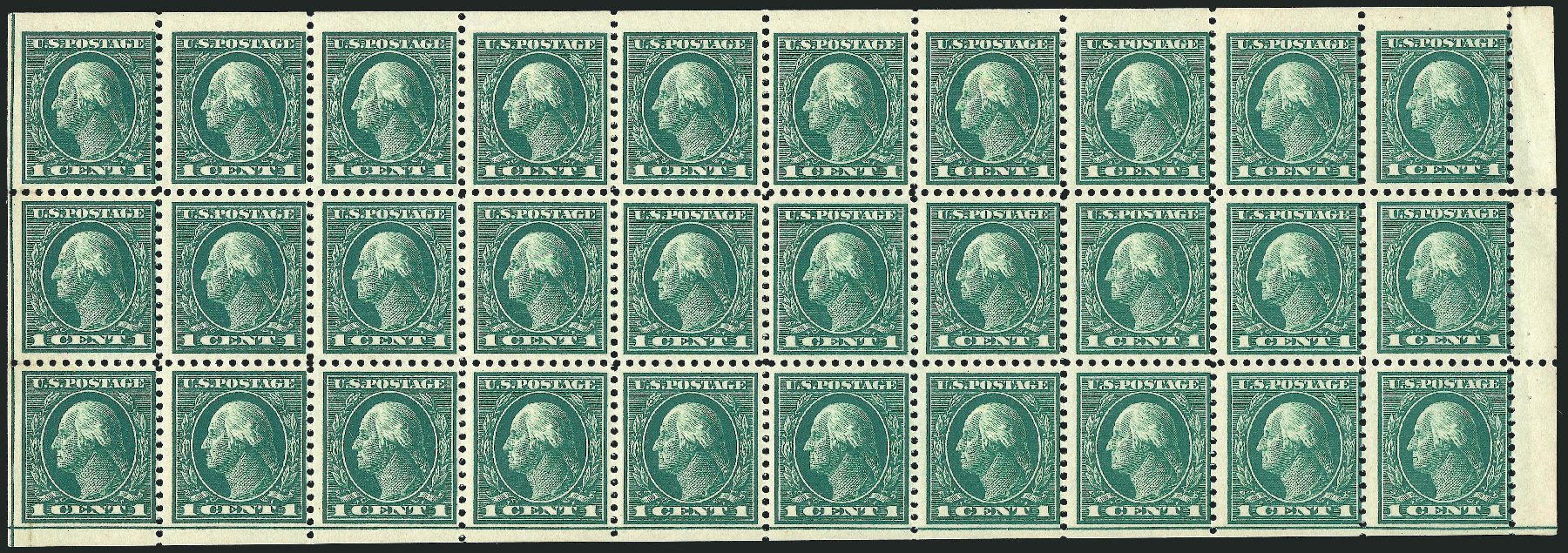 US Stamp Prices Scott #498 - 1c 1917 Washington Perf 11. Robert Siegel Auction Galleries, Sep 2014, Sale 1078, Lot 558