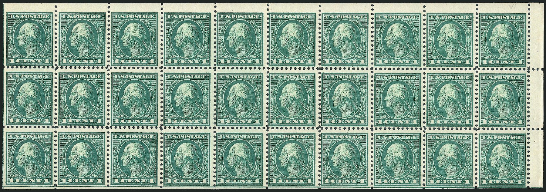 Value of US Stamp Scott Catalog 498: 1c 1917 Washington Perf 11. Robert Siegel Auction Galleries, Jun 2010, Sale 991, Lot 1268