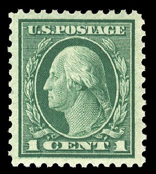 US Stamps Value Scott Catalogue # 498 - 1917 1c Washington Perf 11. Cherrystone Auctions, Jun 2009, Sale 200906, Lot 199