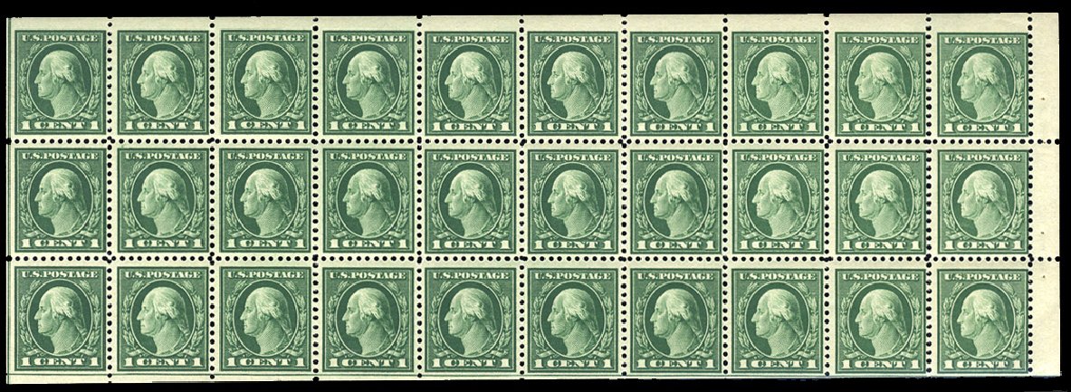 US Stamps Prices Scott Catalogue 498: 1917 1c Washington Perf 11. Cherrystone Auctions, Apr 2014, Sale 201404, Lot 90