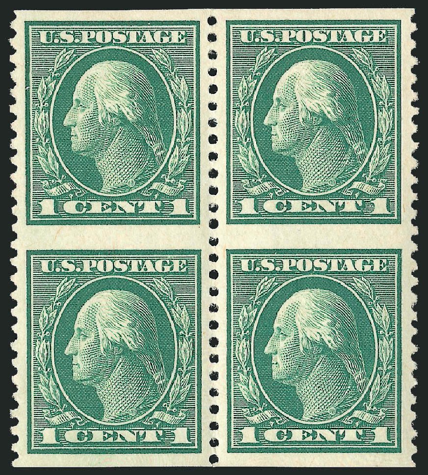 Values of US Stamps Scott Catalogue 498: 1917 1c Washington Perf 11. Robert Siegel Auction Galleries, Dec 2010, Sale 1001, Lot 2040