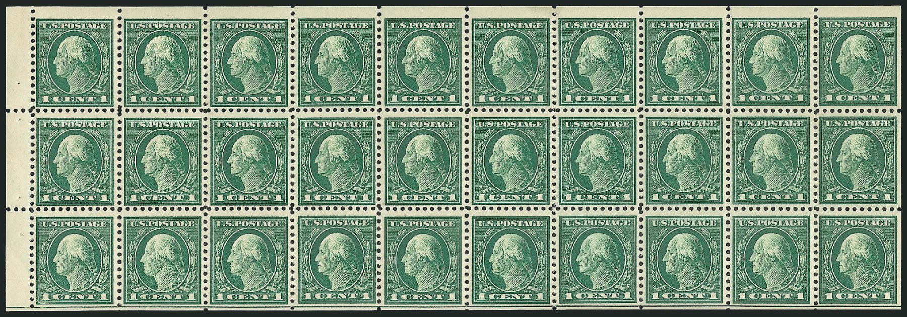 US Stamp Values Scott Catalogue # 498: 1917 1c Washington Perf 11. Robert Siegel Auction Galleries, Oct 2011, Sale 1014, Lot 1990