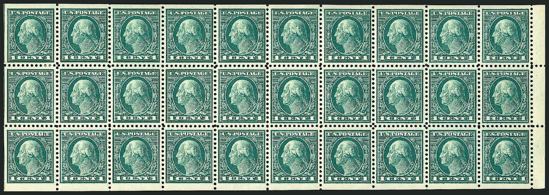 Values of US Stamp Scott Catalog # 498: 1c 1917 Washington Perf 11. Robert Siegel Auction Galleries, Sep 2008, Sale 962, Lot 2770