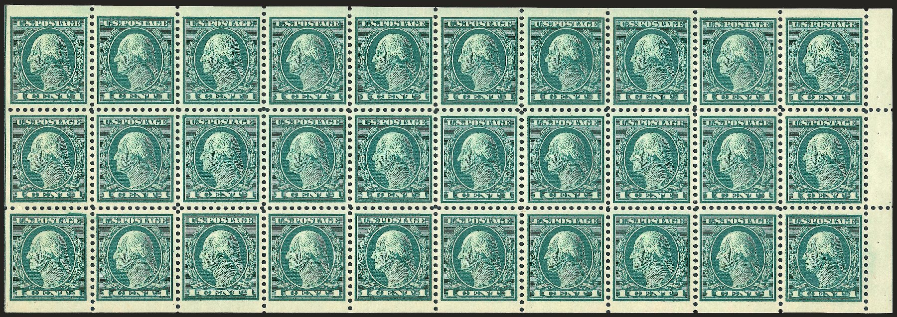 Value of US Stamps Scott Catalog 498 - 1c 1917 Washington Perf 11. Robert Siegel Auction Galleries, Sep 2009, Sale 968B, Lot 650