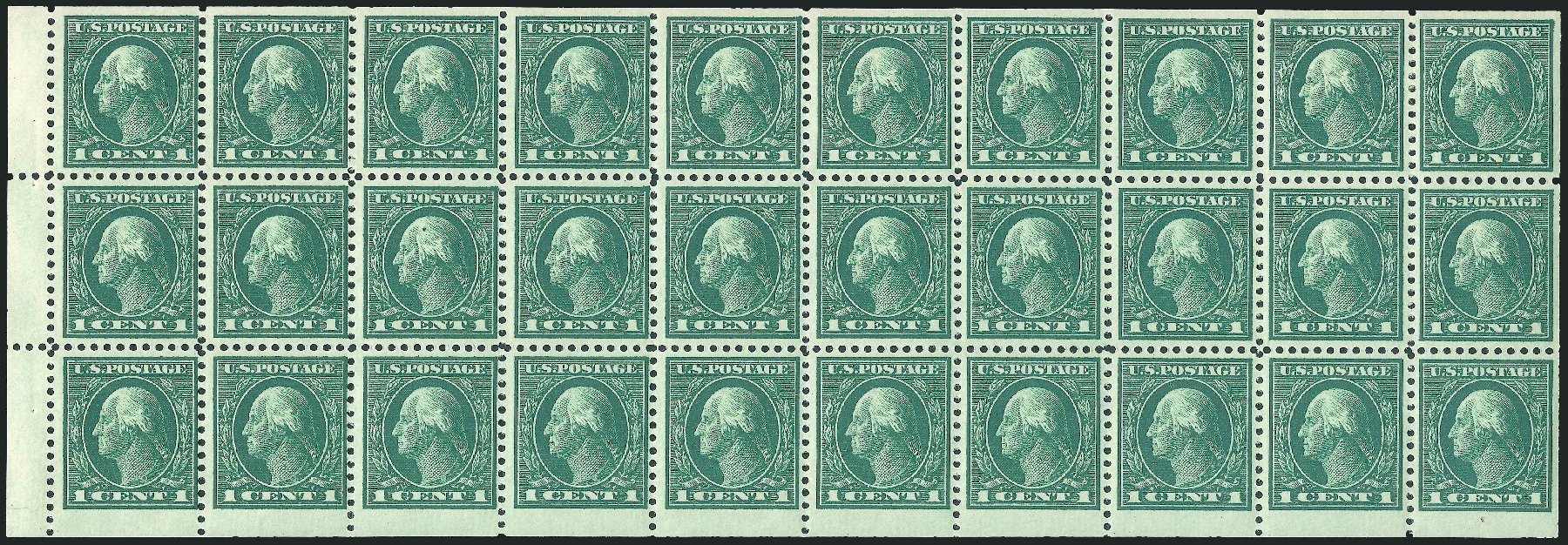 US Stamp Price Scott Catalog 498 - 1c 1917 Washington Perf 11. Robert Siegel Auction Galleries, Jun 2010, Sale 991, Lot 1270