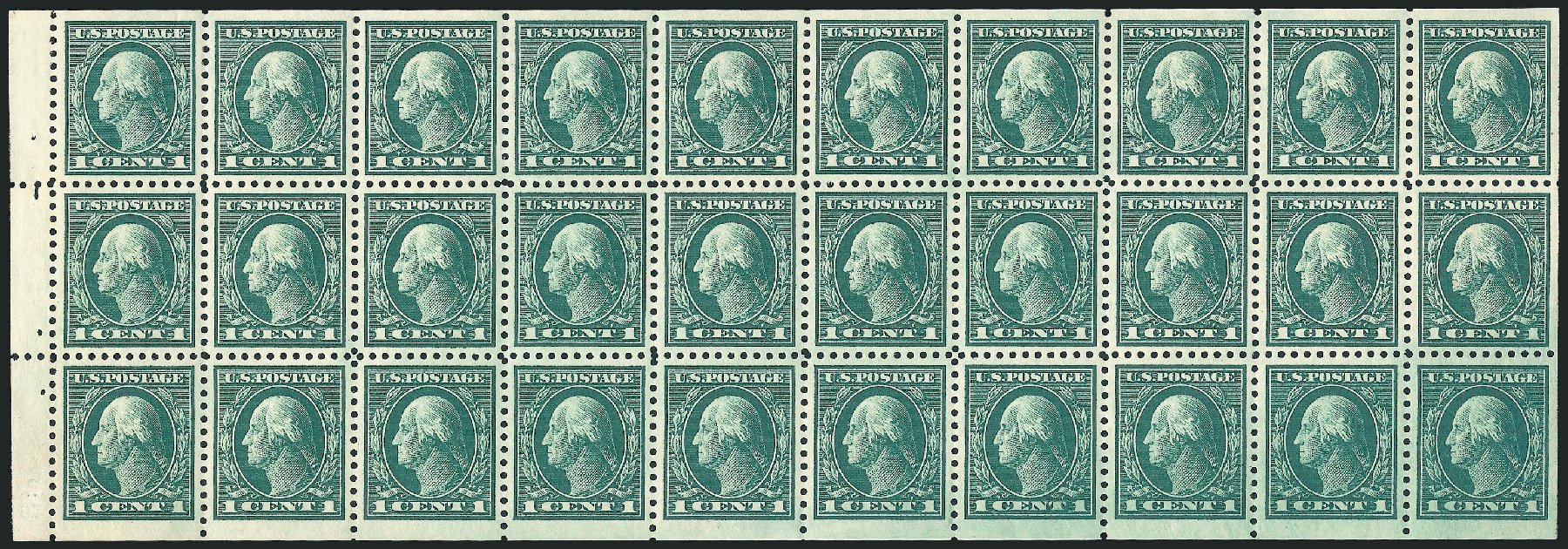 Value of US Stamps Scott Cat. #498 - 1917 1c Washington Perf 11. Robert Siegel Auction Galleries, Oct 2011, Sale 1014, Lot 1991