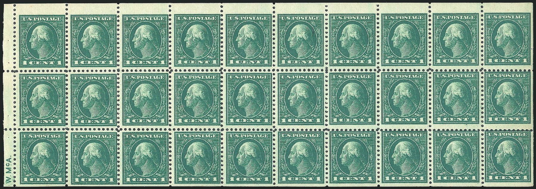 Value of US Stamps Scott Catalogue # 498: 1c 1917 Washington Perf 11. Robert Siegel Auction Galleries, Jun 2010, Sale 991, Lot 1264