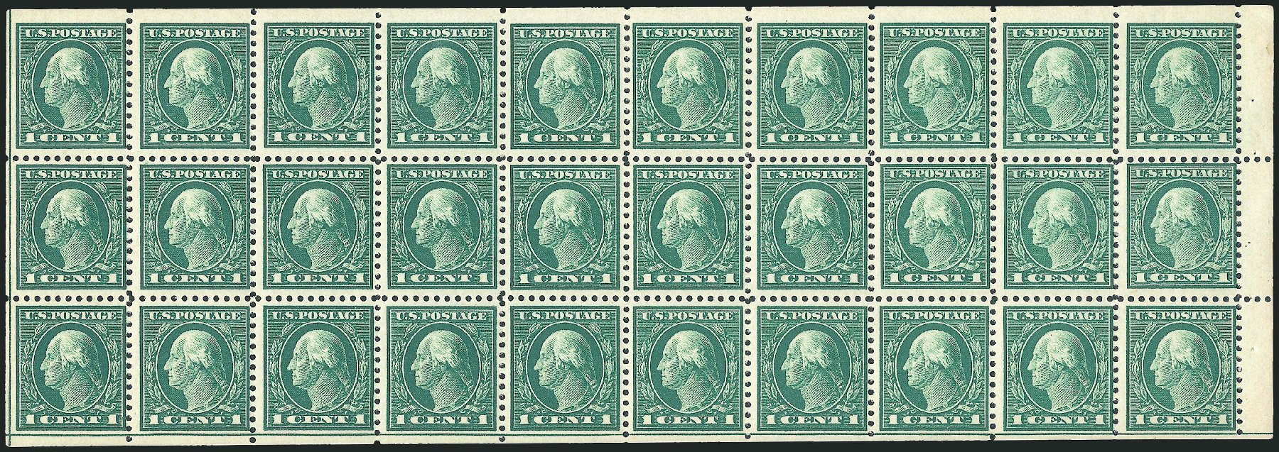 Costs of US Stamps Scott Cat. 498 - 1917 1c Washington Perf 11. Robert Siegel Auction Galleries, Jun 2010, Sale 991, Lot 1272