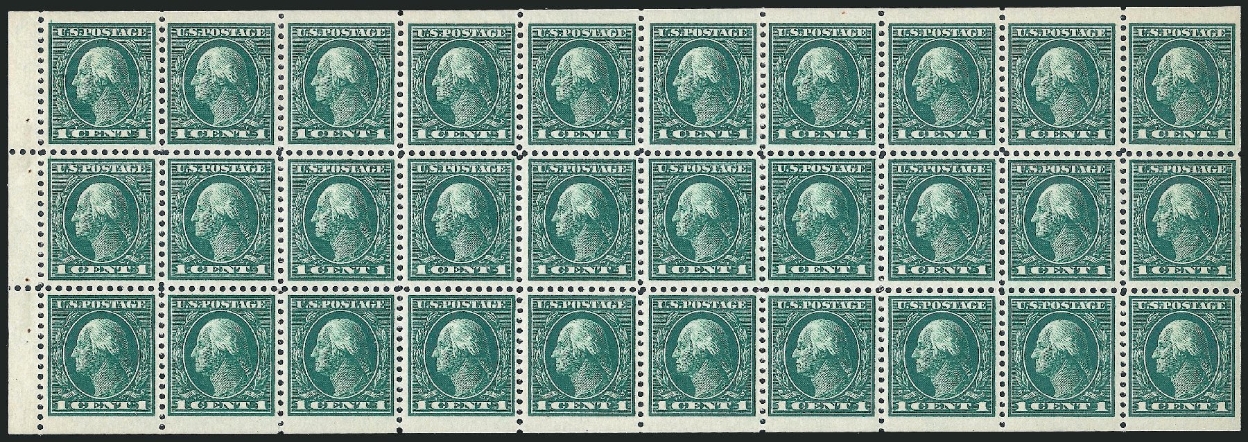 US Stamp Prices Scott Cat. # 498 - 1917 1c Washington Perf 11. Robert Siegel Auction Galleries, Oct 2011, Sale 1013, Lot 453