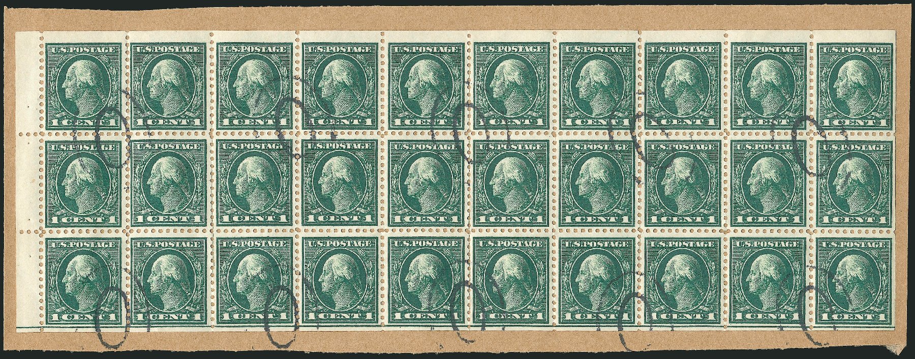 US Stamp Prices Scott Catalog 498: 1c 1917 Washington Perf 11. Robert Siegel Auction Galleries, Jun 2010, Sale 991, Lot 1273
