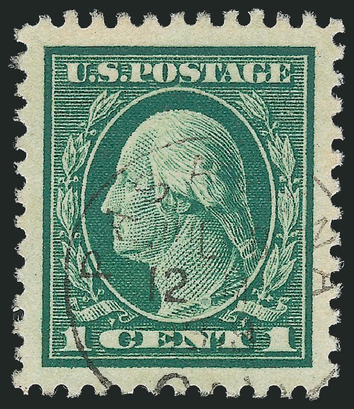 Values of US Stamps Scott Catalogue #498 - 1c 1917 Washington Perf 11. Robert Siegel Auction Galleries, Oct 2012, Sale 1032, Lot 3586