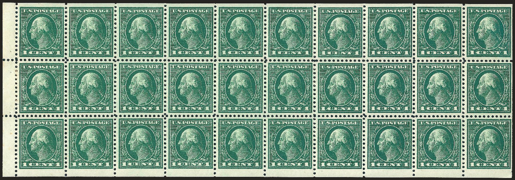 Value of US Stamps Scott Catalogue 498: 1917 1c Washington Perf 11. Robert Siegel Auction Galleries, Dec 2008, Sale 967, Lot 4846