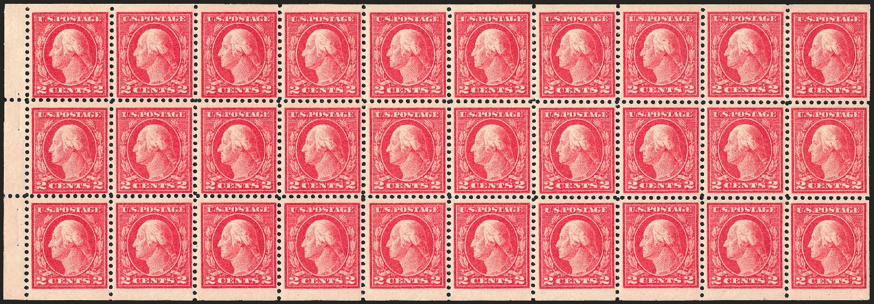 US Stamps Value Scott #499: 1917 2c Washington Perf 11. Robert Siegel Auction Galleries, Dec 2008, Sale 967, Lot 4849
