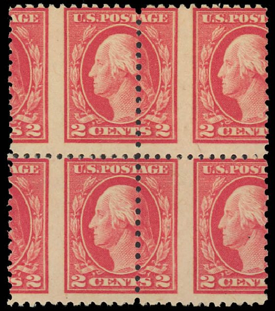 US Stamp Values Scott Catalog #499 - 1917 2c Washington Perf 11. Daniel Kelleher Auctions, Oct 2012, Sale 632, Lot 1385