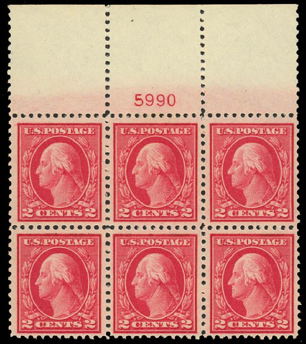Value of US Stamps Scott Cat. #499: 2c 1917 Washington Perf 11. Daniel Kelleher Auctions, Aug 2012, Sale 631, Lot 1246