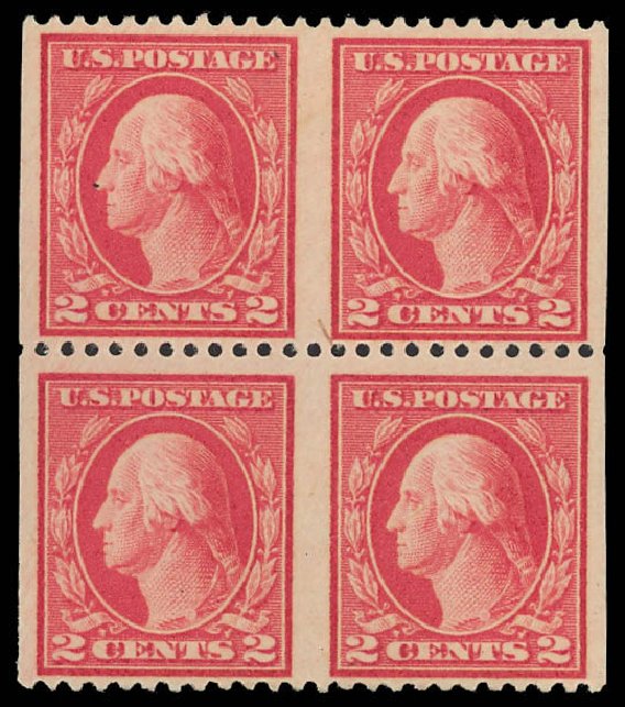 Costs of US Stamps Scott Catalog 499: 1917 2c Washington Perf 11. Daniel Kelleher Auctions, Aug 2012, Sale 631, Lot 1396