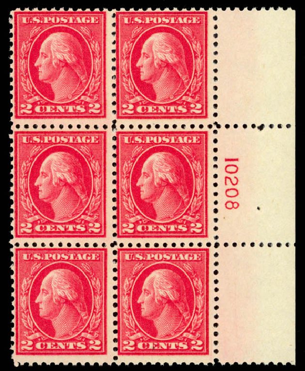 US Stamps Price Scott Catalog 500 - 2c 1919 Washington Perf 11. Daniel Kelleher Auctions, Sep 2014, Sale 655, Lot 707