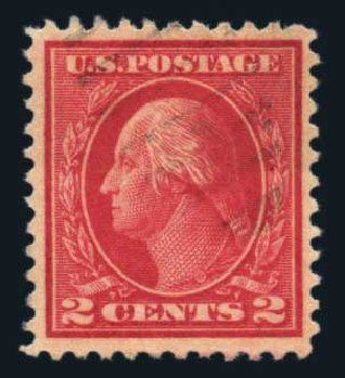 Cost of US Stamp Scott Cat. # 500: 2c 1919 Washington Perf 11. Harmer-Schau Auction Galleries, Aug 2014, Sale 102, Lot 2048