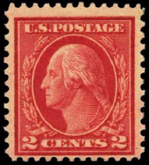 US Stamps Values Scott 500: 1919 2c Washington Perf 11. Harmer-Schau Auction Galleries, Feb 2012, Sale 92, Lot 1179