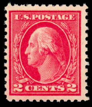 US Stamp Value Scott Catalog #500 - 1919 2c Washington Perf 11. Daniel Kelleher Auctions, Sep 2013, Sale 639, Lot 3609