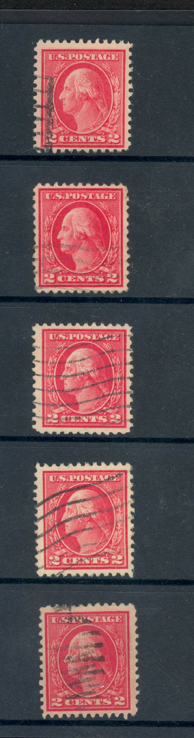 US Stamps Prices Scott Cat. #500: 1919 2c Washington Perf 11. Daniel Kelleher Auctions, Sep 2014, Sale 655, Lot 549