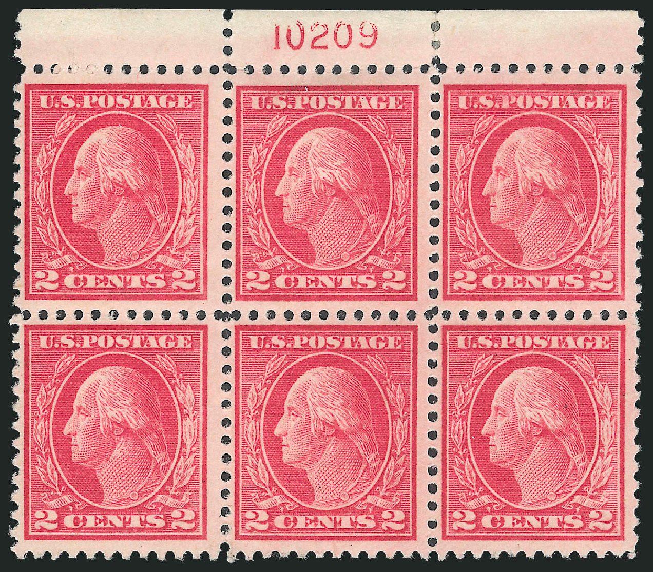 Values of US Stamps Scott Catalog 500: 2c 1919 Washington Perf 11. Robert Siegel Auction Galleries, Mar 2013, Sale 1040, Lot 1890
