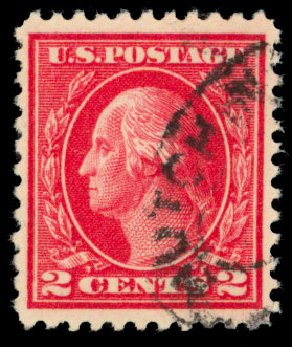 US Stamp Value Scott Catalogue # 500 - 1919 2c Washington Perf 11. Daniel Kelleher Auctions, Dec 2013, Sale 640, Lot 424
