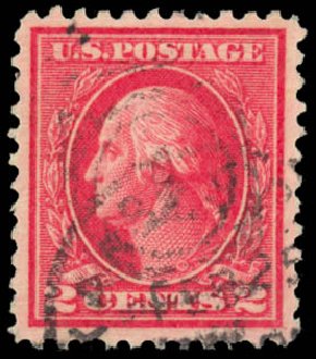 US Stamps Values Scott Cat. #500: 1919 2c Washington Perf 11. Daniel Kelleher Auctions, Sep 2014, Sale 655, Lot 544