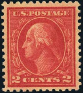 Value of US Stamp Scott #500: 1919 2c Washington Perf 11. Harmer-Schau Auction Galleries, Aug 2012, Sale 94, Lot 1592