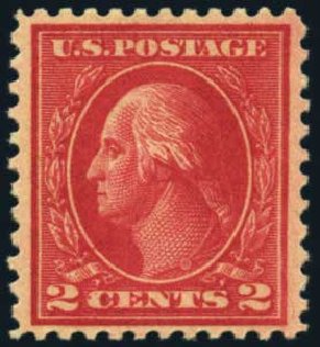 Values of US Stamp Scott Cat. #500 - 1919 2c Washington Perf 11. Harmer-Schau Auction Galleries, Aug 2012, Sale 94, Lot 1593