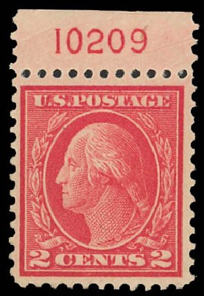 US Stamps Price Scott Catalog # 500: 1919 2c Washington Perf 11. Daniel Kelleher Auctions, Apr 2012, Sale 629, Lot 363