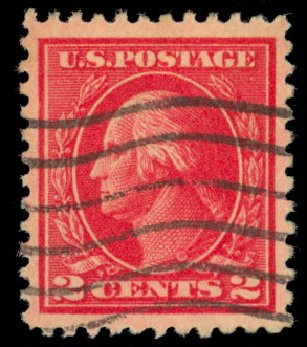 US Stamps Values Scott Catalogue #500: 2c 1919 Washington Perf 11. Daniel Kelleher Auctions, Dec 2013, Sale 640, Lot 423