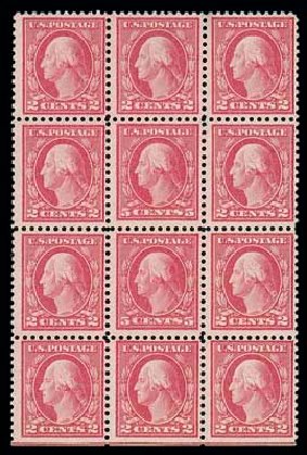 Values of US Stamp Scott #505 - 1917 5c Washington Perf 11 Error. Matthew Bennett International, Dec 2007, Sale 325, Lot 2167