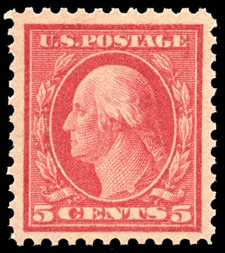 Values of US Stamps Scott Cat. #505: 5c 1917 Washington Perf 11 Error. Matthew Bennett International, May 2014, Sale 350, Lot 637