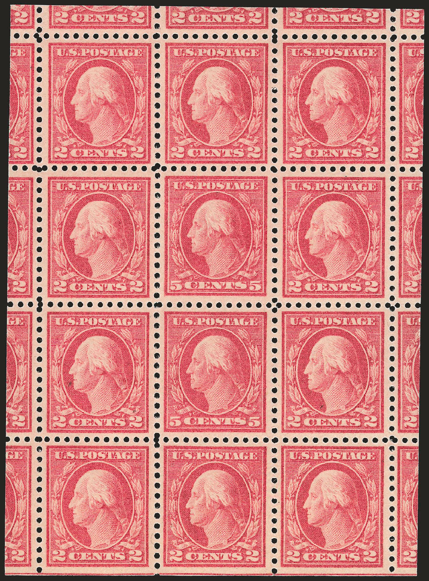 US Stamp Prices Scott Cat. # 505: 5c 1917 Washington Perf 11 Error. Robert Siegel Auction Galleries, Sep 2009, Sale 968B, Lot 667