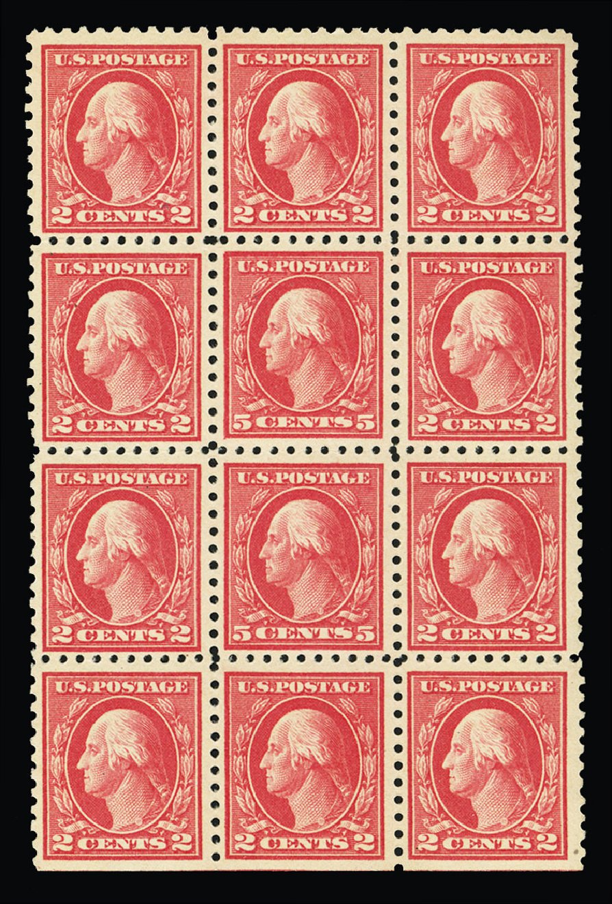 Values of US Stamp Scott Cat. # 505: 1917 5c Washington Perf 11 Error. Cherrystone Auctions, Jul 2015, Sale 201507, Lot 2168