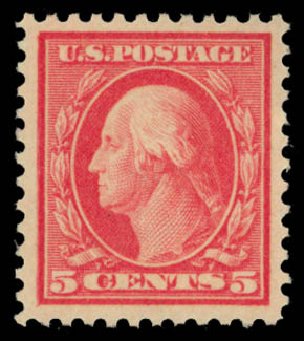 Prices of US Stamp Scott Catalogue 505 - 5c 1917 Washington Perf 11 Error. Daniel Kelleher Auctions, May 2015, Sale 669, Lot 3098