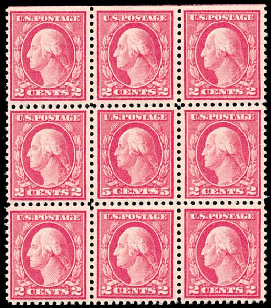 US Stamp Prices Scott Catalog #505 - 1917 5c Washington Perf 11 Error. Schuyler J. Rumsey Philatelic Auctions, Apr 2015, Sale 60, Lot 2418