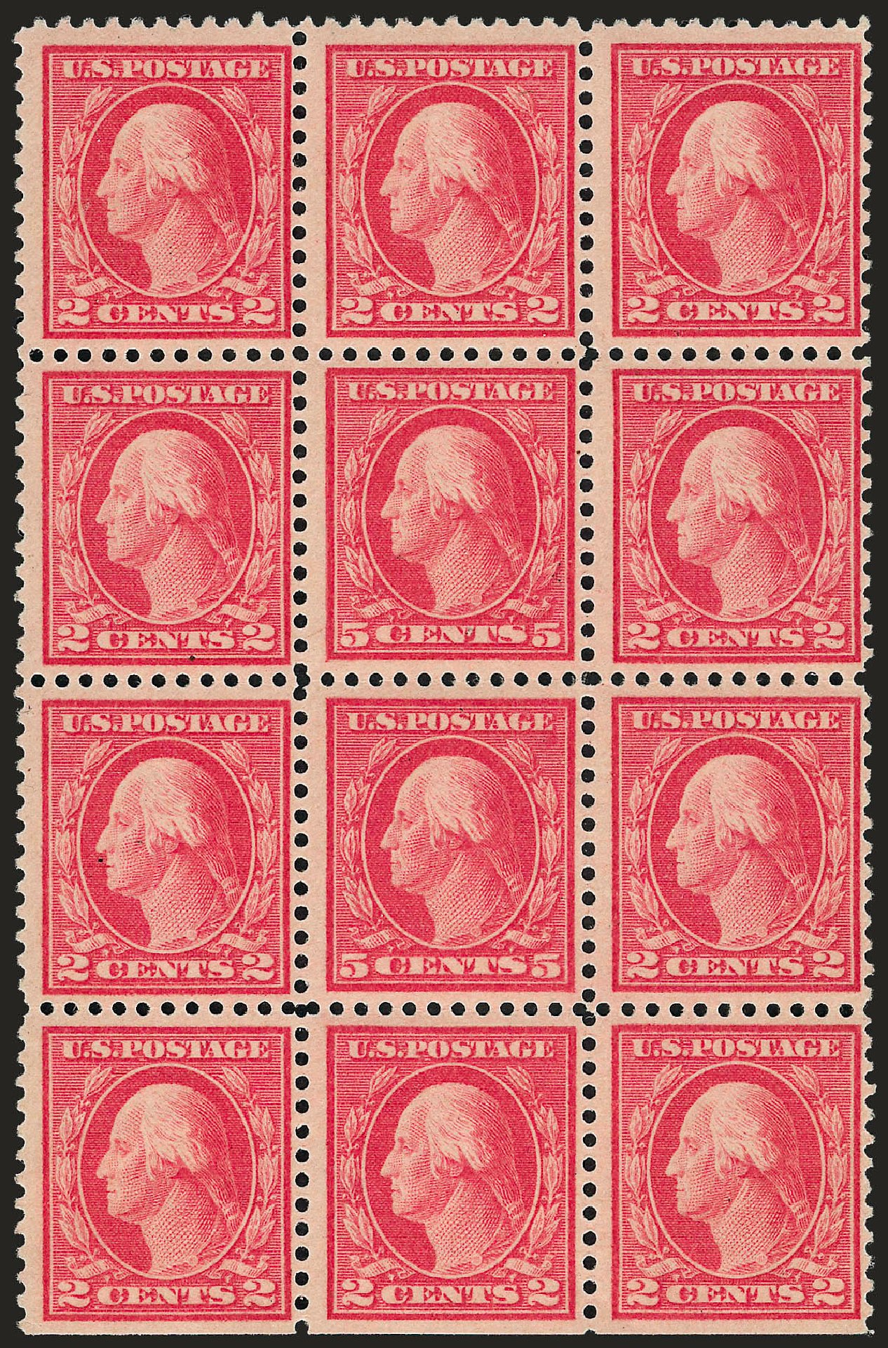 US Stamps Prices Scott Cat. #505 - 5c 1917 Washington Perf 11 Error. Robert Siegel Auction Galleries, Sep 2008, Sale 962, Lot 2778