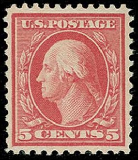 Cost of US Stamp Scott Catalogue # 505 - 5c 1917 Washington Perf 11 Error. H.R. Harmer, Jun 2015, Sale 3007, Lot 3349