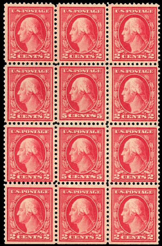 Value of US Stamp Scott 505 - 1917 5c Washington Perf 11 Error. Daniel Kelleher Auctions, Dec 2012, Sale 633, Lot 879