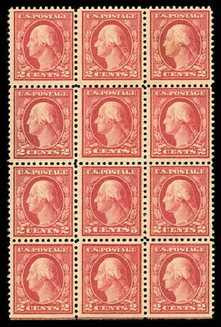 Value of US Stamp Scott Cat. 505 - 5c 1917 Washington Perf 11 Error. Matthew Bennett International, Mar 2012, Sale 344, Lot 4630