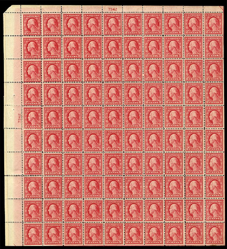 US Stamps Prices Scott Cat. #505 - 1917 5c Washington Perf 11 Error. Cherrystone Auctions, Nov 2008, Sale 200811, Lot 1120
